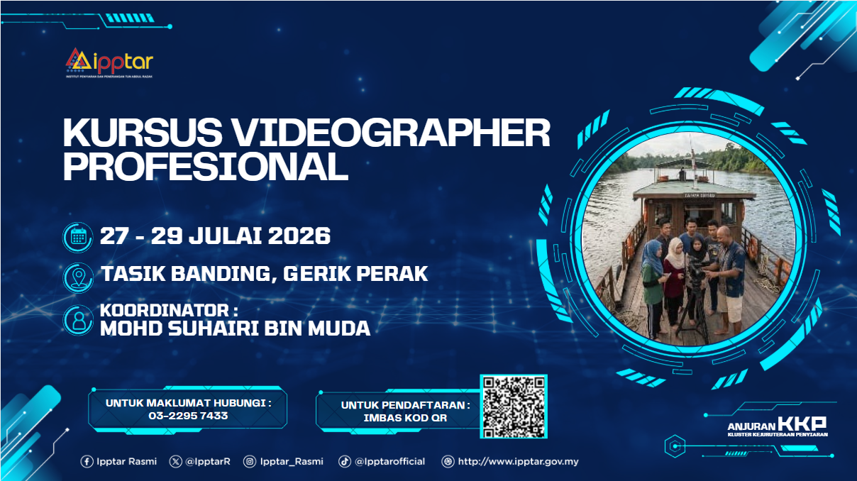Banner KURSUS VIDEOGRAPHER PROFESIONAL