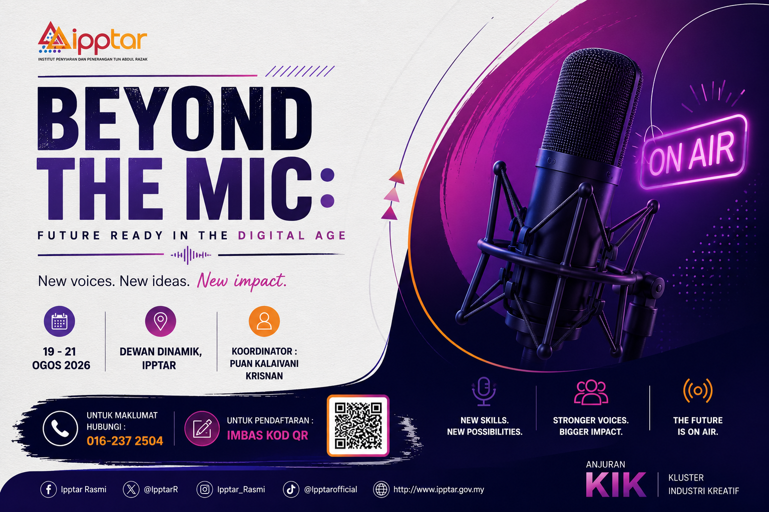 Banner BEYOND THE MIC: FUTURE READY IN THE DIGITAL AGE